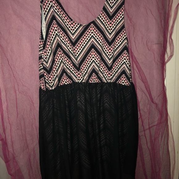 Chevron high low dress - Picture 3 of 3